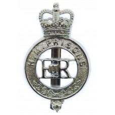 H. M. Prison Service Cap Badge - Queen's Crown