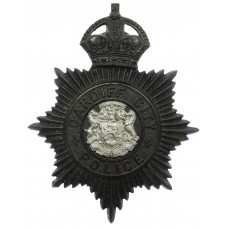 Cardiff City Police Night Helmet Plate - King's Crown