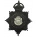 Cardiff City Police Night Helmet Plate - King's Crown