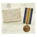 WW1 Victory Medal with Original Box and Transmittal Document - Pte. J.W. Thompson, King's Own Yorkshire Light Infantry (late Yorkshire Regiment) - Died of Wounds 16/9/16
