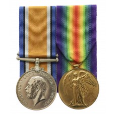 WW1 British War & Victory Medal Pair - Pte. H. Senior, King's Own Yorkshire Light Infantry