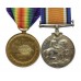 WW1 British War & Victory Medal Pair - Pte. H. Nelson, King's Own Yorkshire Light Infantry - Wounded