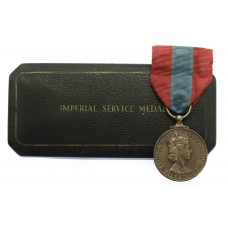 Elizabeth II Imperial Service Medal in Box of Issue - Charles Samuel Garner