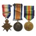 WW1 1914 Mons Star & Bar Medal Trio with Silver War Badge - Pte. R. Busby, 3rd Bn. Rifle Brigade