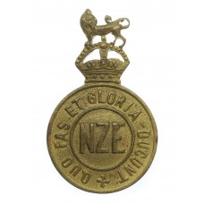 New Zealand Engineers Cap Badge - King's Crown