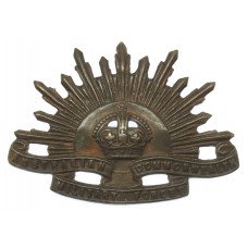 Australian Commonwealth Military Forces Slouch Hat Badge - King's Crown