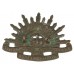 Australian Commonwealth Military Forces Slouch Hat Badge - King's Crown