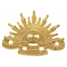 Australian Commonwealth Military Forces Cap Badge - Queen's Crown