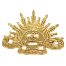 Australian Commonwealth Military Forces Cap Badge - Queen's Crown