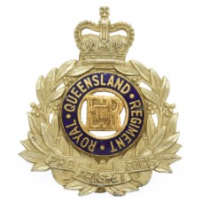 Australian Royal Queensland Regiment Cap Badge - Queen's Crown