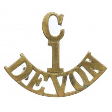 1st Cadet Bn. Devonshire Regiment (C/1/DEVON) Shoulder Title