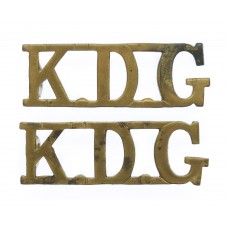Pair of 1st King's Dragoon Guards (K.D.G.) Shoulder Titles