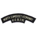 North Somerset Yeomanry 44th Royal Tank Regiment (NORTH SOMERSET YEOMANRY/44 R.T.R.) Cloth Shoulder Title