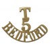5th Territorial Bn. Bedfordshire Regiment (T/5/BEDFORD) Shoulder Title