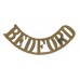 Bedfordshire Regiment (BEDFORD) Shoulder Title