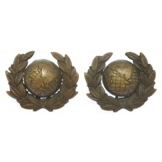 Pair of Royal Marines Officer's Service Dress Collar Badges