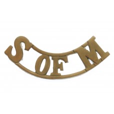 School of Musketry (S OF M) Shoulder Title