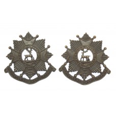 Pair of Bedfordshire & Hertfordshire Regiment Officer's Service Dress Collar Badges