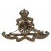 Royal Artillery Officer's Service Dress Cap Badge - King's Crown