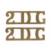 Pair of 2nd Dragoon Guards (The Bays) (2.D.G.) Shoulder Titles