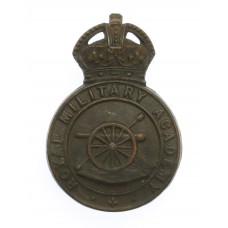 Royal Military Academy Woolwich Officer Cadet Cap Badge - King's Crown
