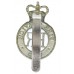 War Department Fire Service Chrome Cap Badge - Queen's Crown
