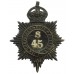 Sheffield City Police Black Helmet Plate - King's Crown (S45)