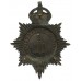 Sheffield City Police Black Helmet Plate - King's Crown (S45)