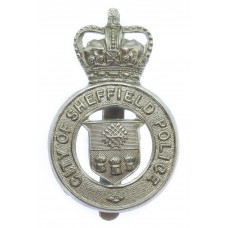 Sheffield City Police Cap Badge - Queen's Crown 