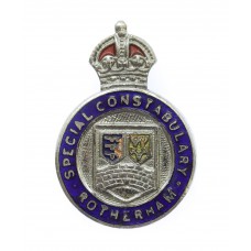 Rotherham Special Constabulary Enamelled Lapel Badge - King's Crown
