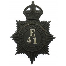 Bristol Constabulary Night Helmet Plate - King's Crown (E41)