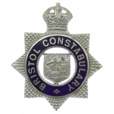 Bristol Constabulary  Senior Officer's Enamelled Cap Badge - King's Crown 