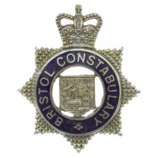 Bristol Constabulary  Senior Officer's Enamelled Cap Badge - Queen's Crown 