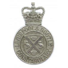 Liverpool & Bootle Constabulary Cap Badge - Queen's Crown