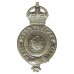 Kidderminster Police Helmet Plate - King's Crown