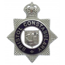 Bristol Constabulary  Senior Officer's Enamelled Cap Badge - King's Crown 