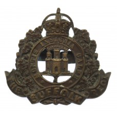 Suffolk Regiment Officer's Service Dress Cap Badge - King's Crown