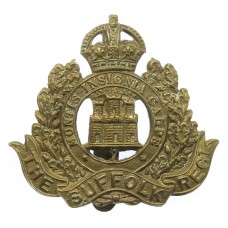 Suffolk Regiment WW All Brass Economy Cap Badge