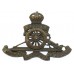 Royal Artillery Officer's Service Dress Cap Badge - King's Crown