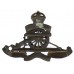 Royal Artillery Officer's Service Dress Cap Badge - King's Crown