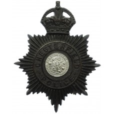 Chesterfield Borough Police Night Helmet Plate - King's Crown