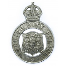 Norwich City Police Cap Badge - King's Crown