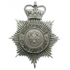 Shropshire Constabulary Helmet Plate - Queen's Crown