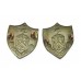 Pair of Burnley Borough Police White Metal Collar Badges
