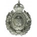 Burnley Borough Police Small Wreath Helmet Plate - King's Crown
