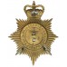 Herefordshire Constabulary Black Helmet Plate - Queen's Crown