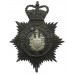 Eastbourne Borough Police Night Helmet Plate - Queen's Crown