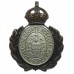 Eastbourne County Borough Police Wreath Helmet Plate - King's Crown