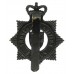 British Transport Police (Tactical Firearms) Blackened Brass Cap Badge - Queen's Crown