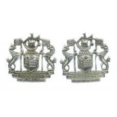 Pair of Port of London Authority Police Collar Badges